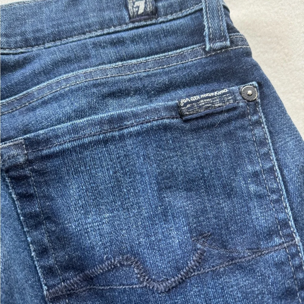 {7 For All Mankind Gwenvere} Ankle Zip Skinny Jeans - Picture 4 of 7